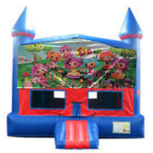 Lalaloopsy Red and Blue Bounce House Front
