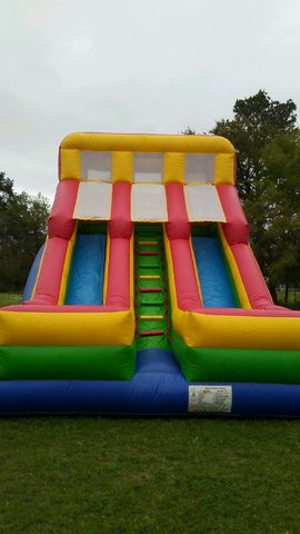 18 Foot Dual Lane Dry Slide 18 Foot Dual Lane Dry Slide
