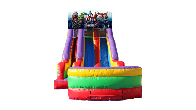 Avengers 18' Double Lane Dry Slide Avengers 18' Double Lane Dry Slide