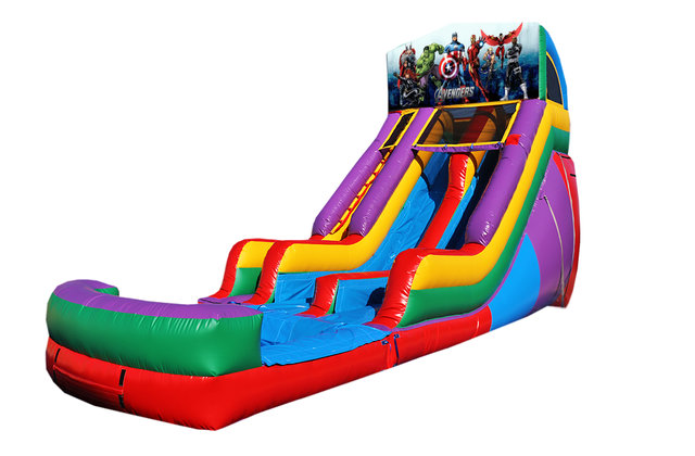 Avengers 18' Double Lane Water Slide Avengers 18' Double Lane Water Slide