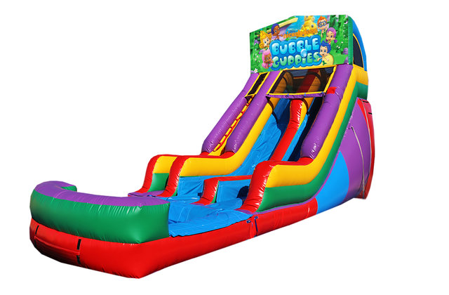 Bubble Guppies 18' Double Lane Water Slide Bubble Guppies 18' Double Lane Water Slide