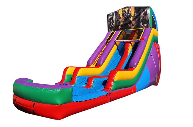 Call of Duty 18' Double Lane Water Slide Call of Duty 18' Double Lane Water Slide