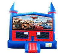 Cars Bounce House With Basketball Goal Cars Bounce House With Basketball Goal