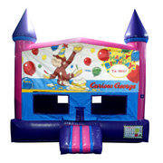 Curious George Birthday Fun Jump With Basketball Goal (Pink) Curious George Birthday Fun Jump With Basketball Goal (Pink)