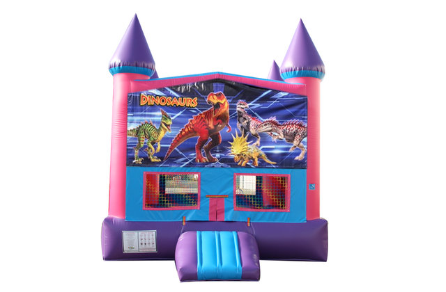 Dinosaur Fun Jump with Basketball Goal (Pink) Dinosaur Fun Jump with Basketball Goal (Pink)