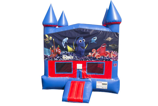Finding Dory Bounce House With Basketball Goal Finding Dory Bounce House With Basketball Goal
