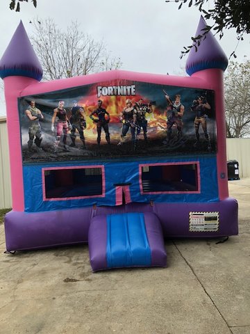Fortnite Fun Jump With Basketball Goal (Pink) Fortnite Fun Jump With Basketball Goal (Pink)