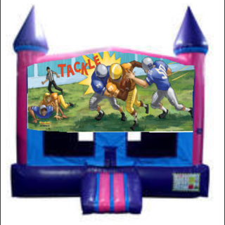 Football Fun Jump With Basketball Goal (Pink) Football Fun Jump With Basketball Goal (Pink)