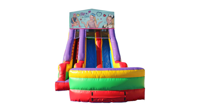 Jojo Siwa 18' Double Lane Dry Slide Jojo Siwa 18' Double Lane Dry Slide
