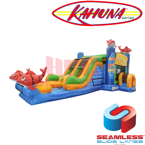 Kahuna Bounce House With Double Lane Slide Kahuna Bounce House With Double Lane Slide