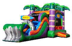 A Maui Bounce House Water Slide With Pool A Maui Bounce House Water Slide With Pool