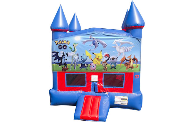 Pokemon Bounce House With Basketball Goal Pokemon Bounce House With Basketball Goal