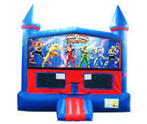 Power Rangers Bounce House with Basketball Goal Power Rangers Bounce House with Basketball Goal