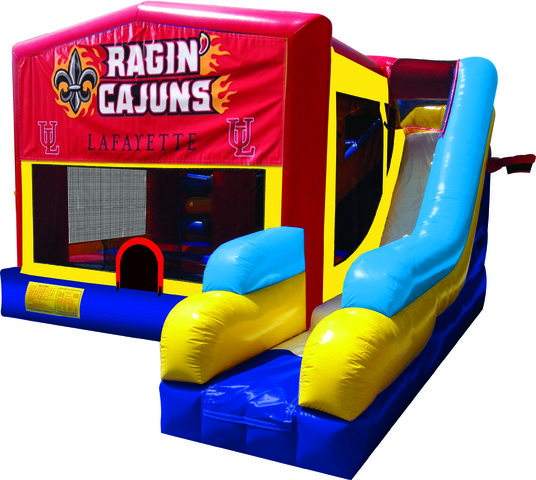 Ragin' Cajuns 7N1 Inflatable Combo Fun Jump Ragin' Cajuns 7N1 Inflatable Combo Fun Jump