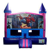 Spiderman Fun Jump With Basketball Goal (Pink) Spiderman Fun Jump With Basketball Goal (Pink)