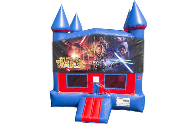 Star Wars Bounce House With Basketball Goal Star Wars Bounce House With Basketball Goal