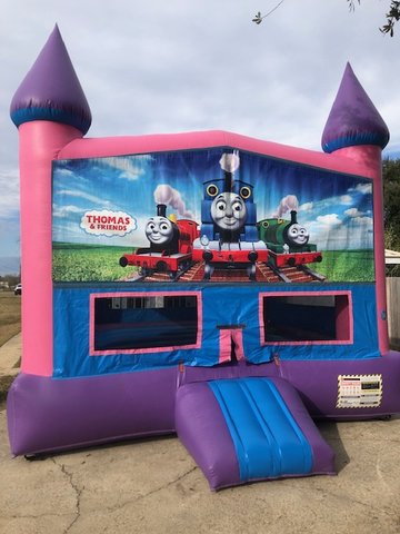 Thomas The Train Bounce House (Pink) with Basketball Goal Thomas The Train Bounce House (Pink) with Basketball Goal