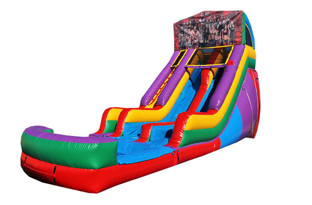 Wrestlers 18' Double Lane Water Slide Wrestlers 18' Double Lane Water Slide