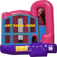 Atlanta Braves 4N1 Bounce House Combo (Pink) Atlanta Braves 4N1 Bounce House Combo (Pink)