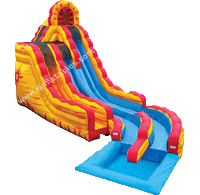 A 20 Ft. Fire and Ice Water Slide A 20 Ft. Fire and Ice Water Slide