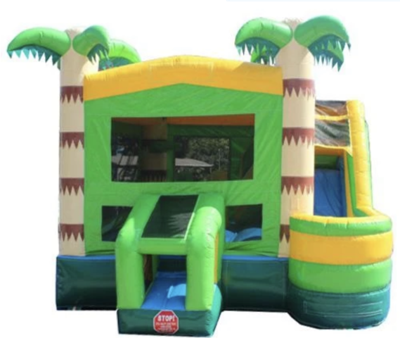 Tropical 5 in 1 SPLASH Bounce House Combo (WET) Tropical 5 in 1 SPLASH Bounce House Combo (WET)