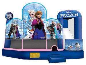 A Frozen 5in1 Inflatable bounce house combo A Frozen 5in1 Inflatable bounce house combo
