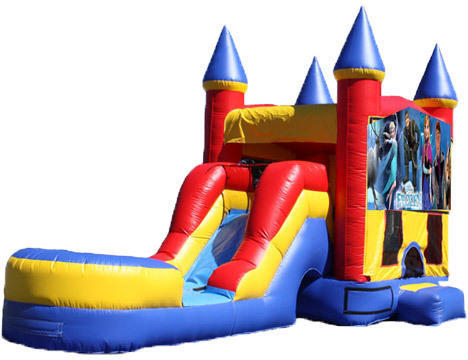 5-in-1 Castle Combo with Slide - Frozen (Dry)
