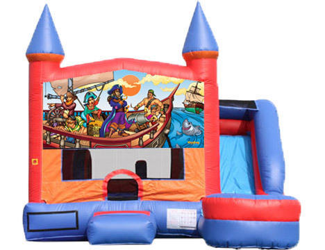 6-in-1 Castle Combo with Slide - Pirates (Dry)