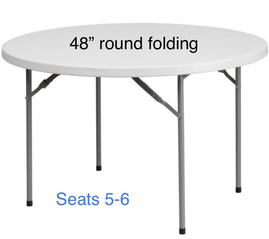 Tables - Round Folding Tables 48