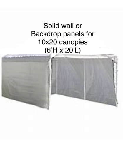 Solid canopy Wall panels