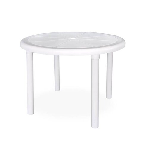 Tables - White Occasional Plastic Lawn & Garden Table