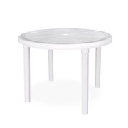 White Occasional Plastic Lawn & Garden Table