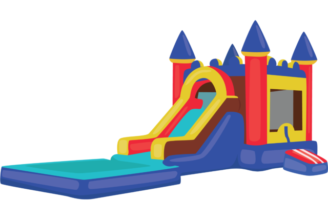 Large Bounce House Combo Wet Large Bounce House Combo Wet