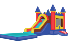 Large Bounce House Combo Wet