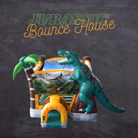 Misting Jurassic Bounce House Wet or Dry Misting Jurassic Bounce House Wet or Dry