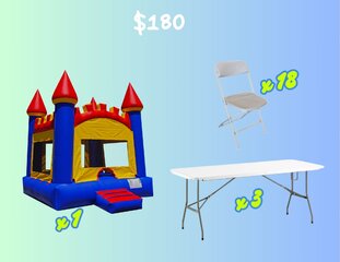 Arched Castle Table/Chair Package