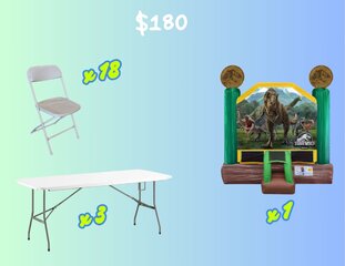 Jurassic Park Table/Chair Package