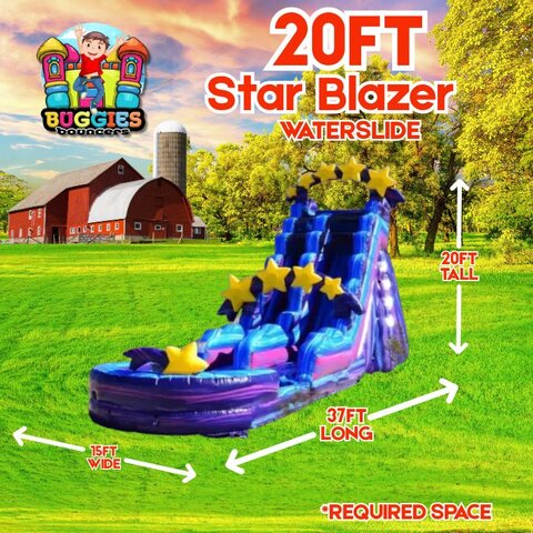 20 ft Star Blazer Water Slide 20 ft Star Blazer Water Slide