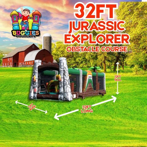 32 Ft Jurassic Explorer Obstacle Course 32 Ft Jurassic Explorer Obstacle Course