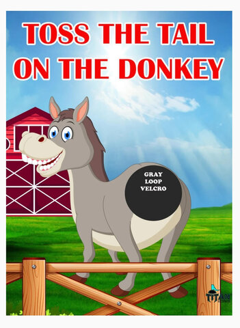 Toss The Tail On The Donkey Big System Game Panel Toss The Tail On The Donkey Big System Game Panel