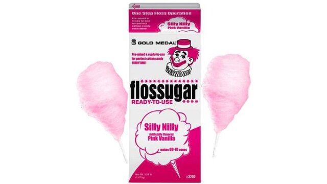 Pink Vanilla Cotton Candy Floss with 60 Cones Pink Vanilla Cotton Candy Floss with 60 Cones