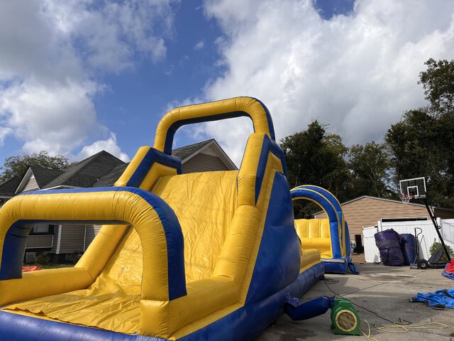 45FT Blue&Yellow Obstacle Course