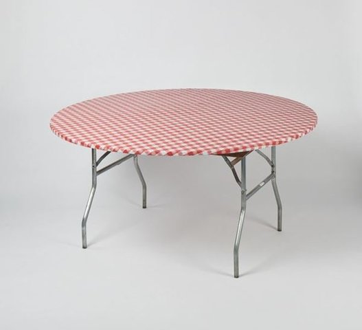 Round Kwik Cover - Red White Check Round Kwik Cover - Red White Check