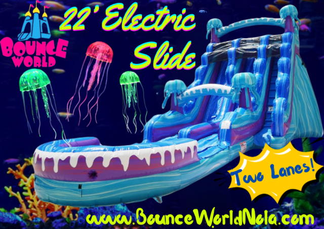 22 ft Electric Slide (dual lanes, pool) 22 ft Electric Slide (dual lanes, pool)