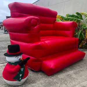 Santa's Chair and Frosty the Snowman Santa's Chair and Frosty the Snowman
