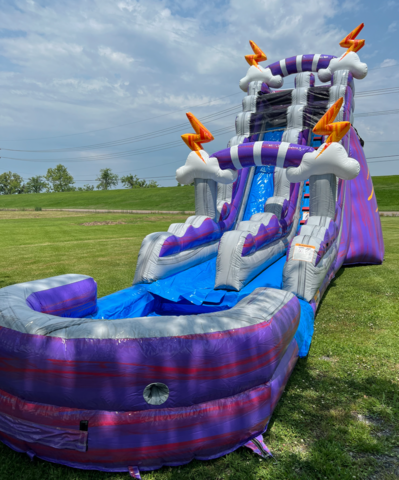 19 ft Lightning & Thunder Waterslide (pool) 19 ft Lightning & Thunder Waterslide (pool)