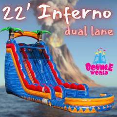            22’ Inferno Waterslide (dual lanes, pool)