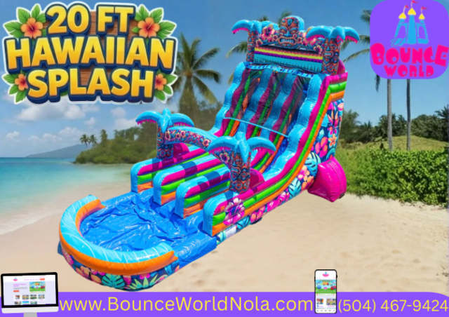 20 ft Hawaiian Splash (dual lanes, pool) 20 ft Hawaiian Splash (dual lanes, pool)