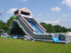 Log Jammer Water Slide w/ Moonbounce Underneath