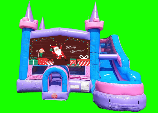 Funtastic Bounce and Slide DRY with Merry Christmas Banner